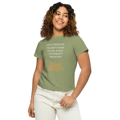 Women’s high-waisted t-shirt (Click for Color options)