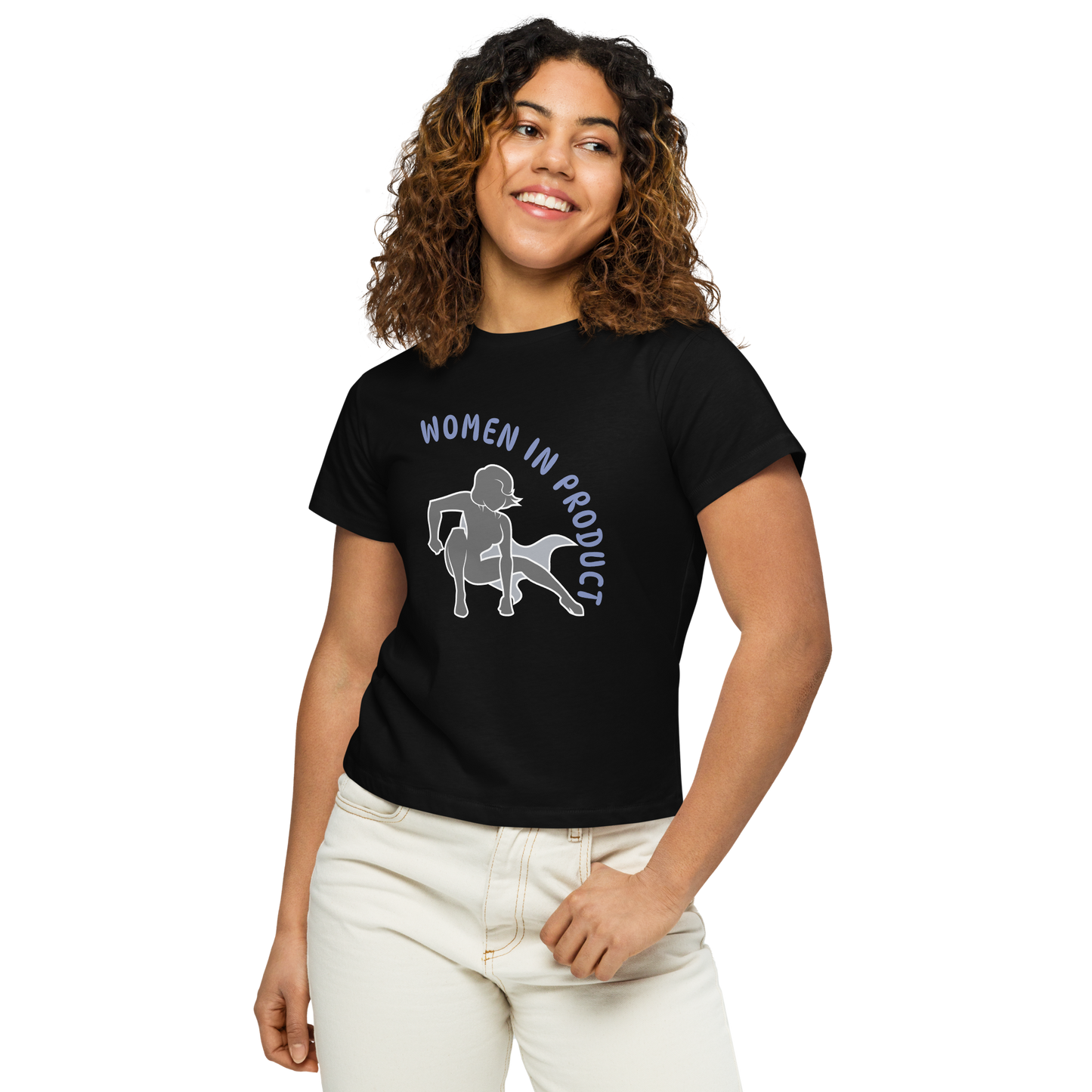 Women’s high-waisted t-shirt (click for colors)