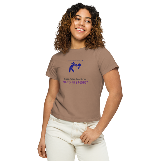 Women’s high-waisted t-shirt (Click for colors)