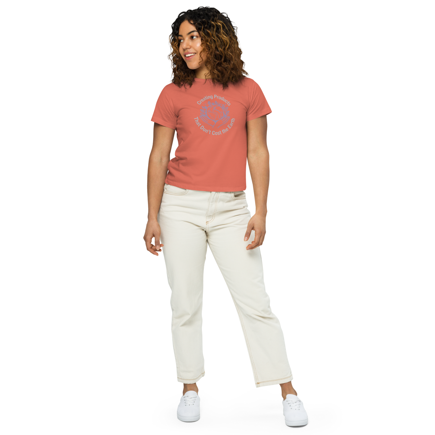 Women’s high-waisted t-shirt (click for colors)