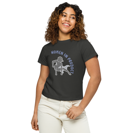 Women’s high-waisted t-shirt (click for colors)